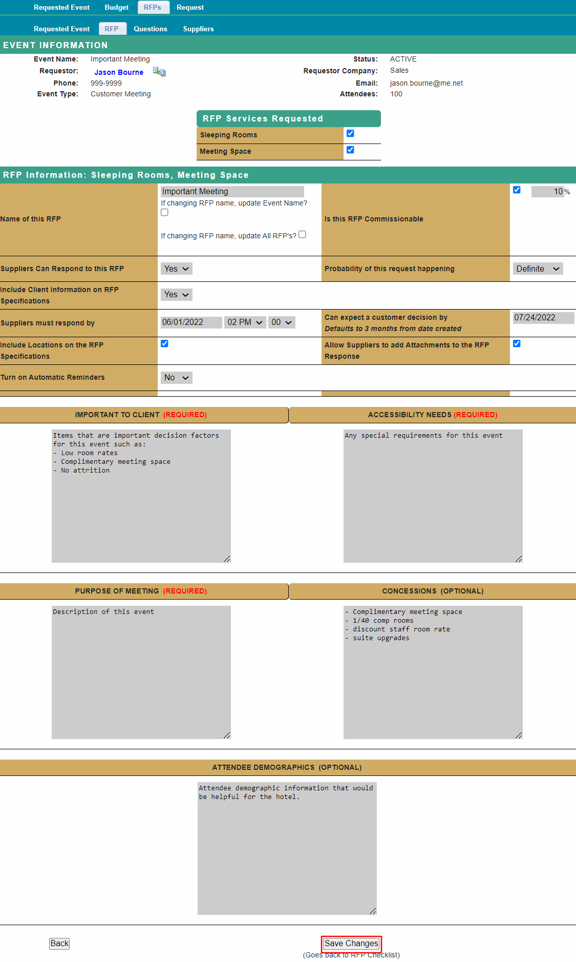 Rfp Checklist Rfp Information Page Meeting Evolution 7899